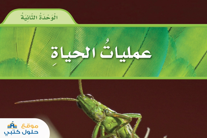 حل وحدة عمليات الحياة علوم سادس ابتدائي الفصل الدراسي الأول