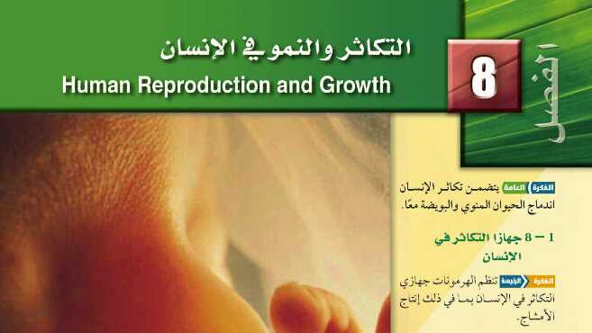 حل التكاثر والنمو في الانسان مادة الأحياء 2 ثاني ثانوي