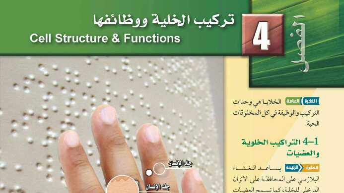 حل تركيب الخلية ووظائفها مادة الأحياء ثالث ثانوي