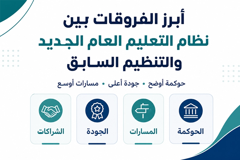 أبرز فروقات نظام التعليم العام الجديد